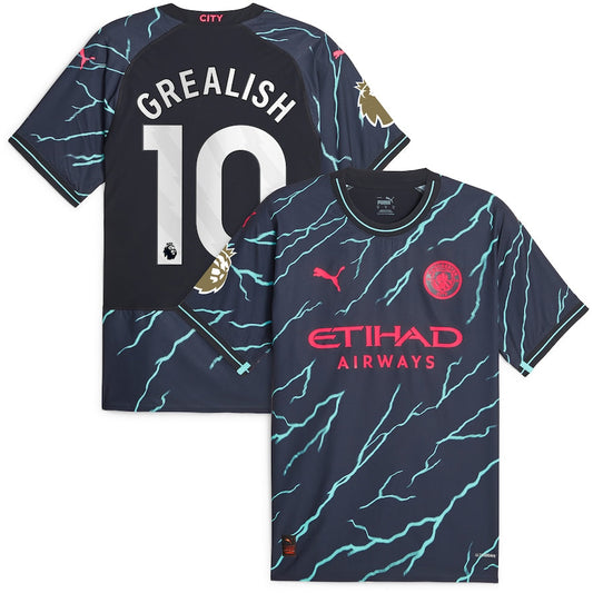 Jack Grealish Manchester City Puma 2023/24 Third Player Jersey - Navy