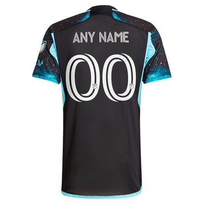 Minnesota United FC adidas 2024 Starry Night Authentic Custom Jersey - Black