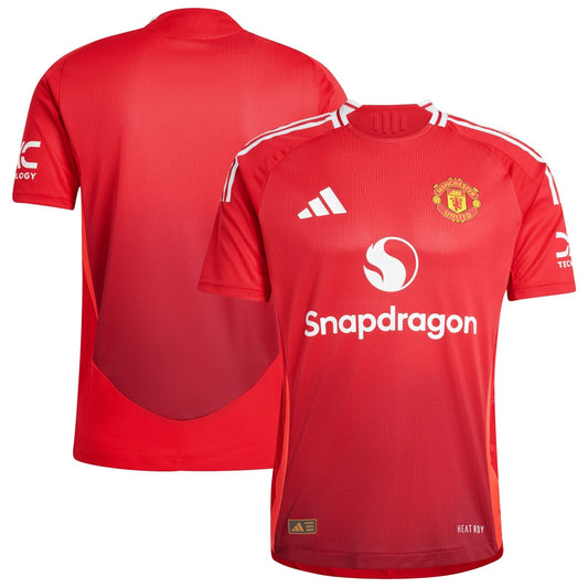 Manchester United adidas Home Shirt 2024-25 Custom Jersey - Red