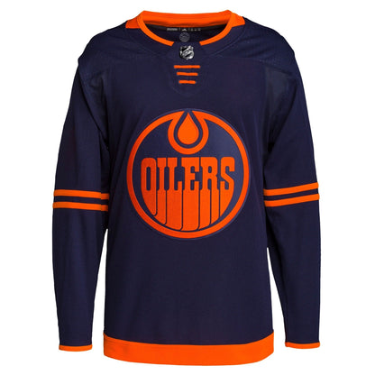 Edmonton Oilers adidas Alternate Primegreen Custom Jersey - Navy