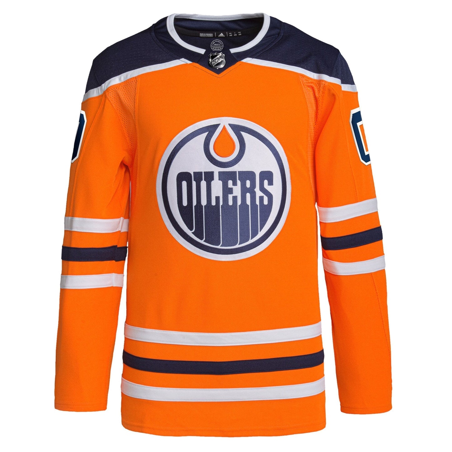 Edmonton Oilers adidas Home Primegreen Custom Jersey - Orange