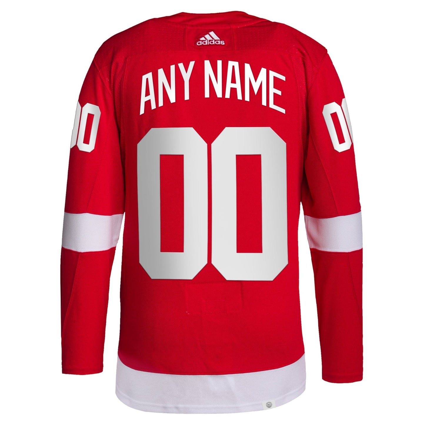 Detroit Red Wings adidas Home Primegreen Custom Jersey - Red