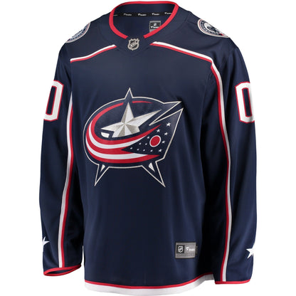 Columbus Blue Jackets Fanatics Home Breakaway Custom Jersey - Navy