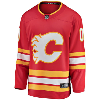 Calgary Flames Fanatics Home Breakaway Custom Jersey - Red