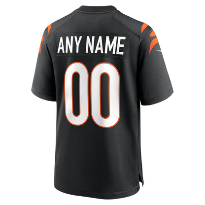 Cincinnati Bengals Nike Game Custom Jersey - Black