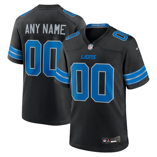 Detroit Lions Nike Alternate Custom Game Jersey - Black