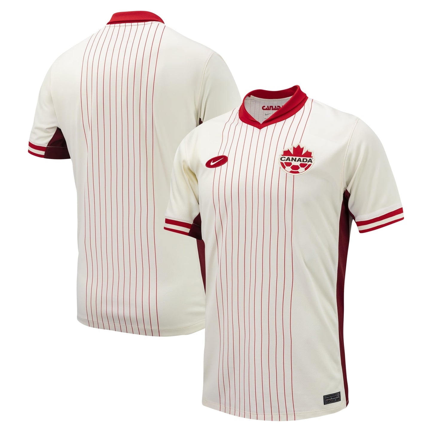 Canada Soccer Nike 2024 Away Customized Jersey - Cream