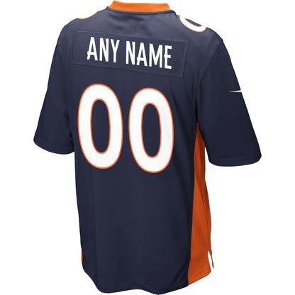 Denver Broncos Nike Alternate Custom Game Jersey - Navy