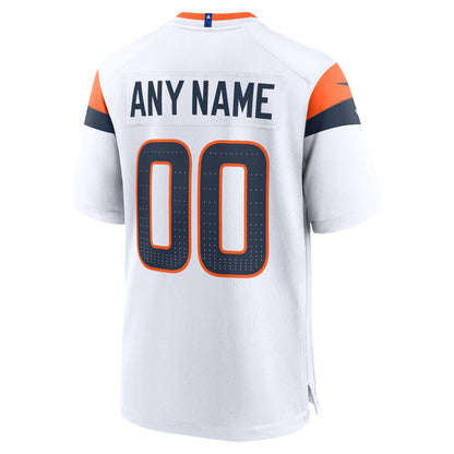 Denver Broncos Nike Custom Game Jersey - White