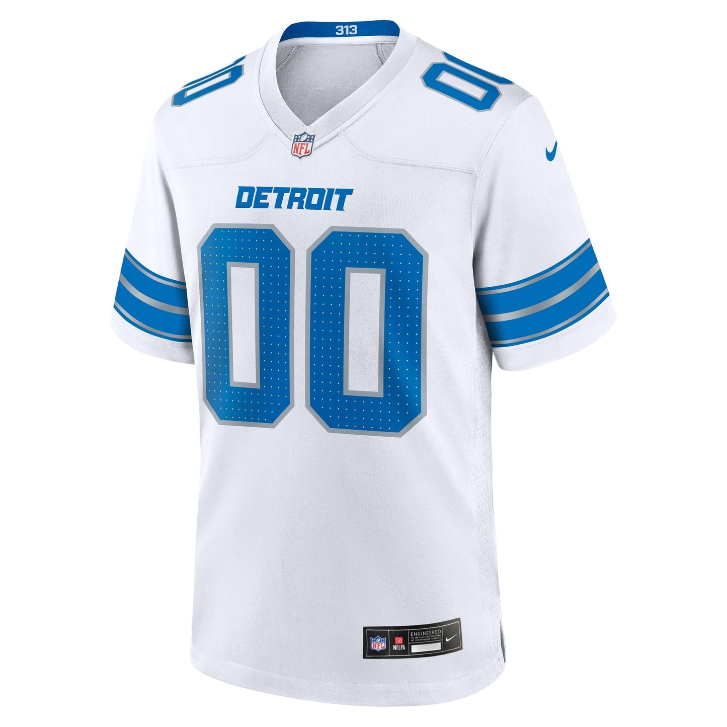 Detroit Lions Nike Custom Game Jersey - White