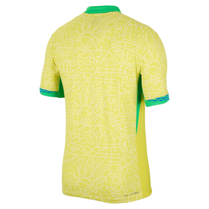 Brazil National Team Nike 2024 Home Match Custom Jersey – Yellow