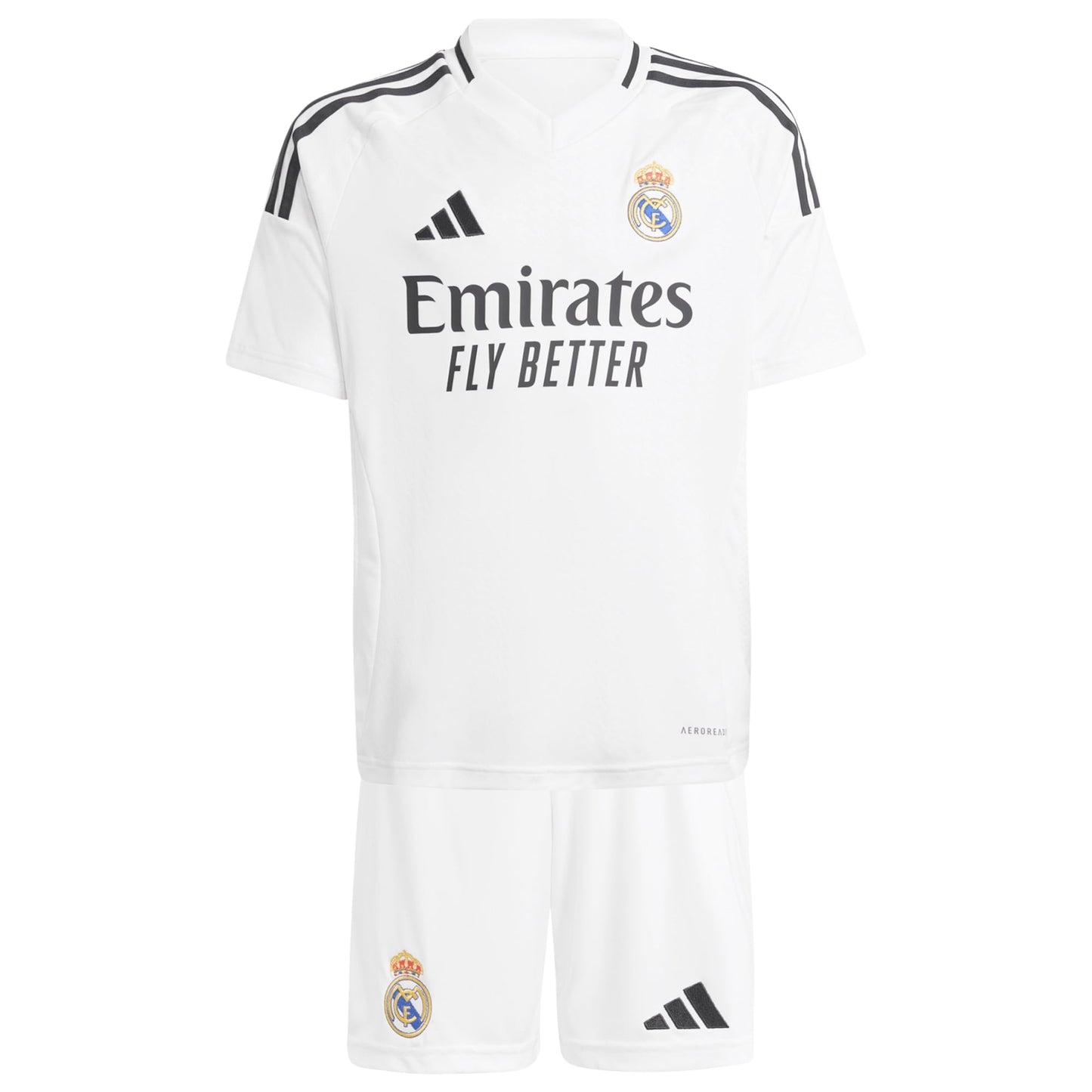 Real Madrid adidas Home Kids 2024-25 Custom Jersey - White