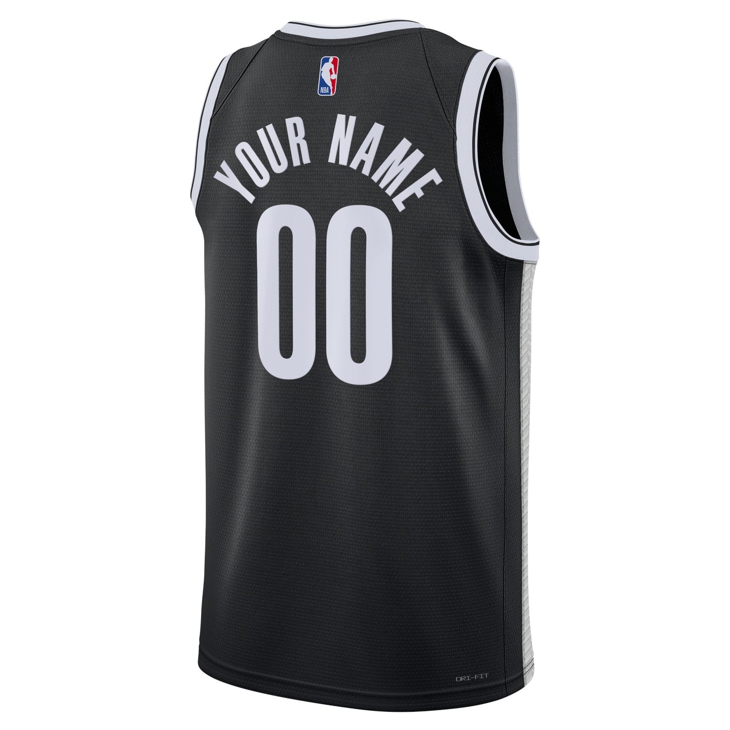 Brooklyn Nets Nike Unisex Swingman Custom Jersey Black - Icon Edition